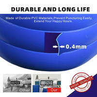 Piscine gonflable en PVC de gros 120 x 72 x 22 pouces, piscine familiale portable de 4 m pour l'extérieur avec fonction de nettoyage pour enfants et adultes