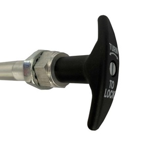Mechanical Control Flexible Shaft With Black T Handle 1x1.0 Mm PVC Jacket IP44 For Buses <b>Coaches</b> Trucks - Product Image 2