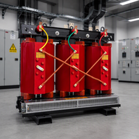 Transformateur de type sec à bobine ronde SCB11-10 0,4 KV triphasé, entrée 10 kV, sortie 400 V, 50 Hz 60 Hz