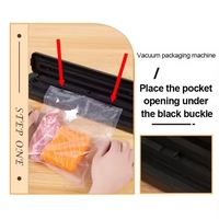 Machine d'emballage sous vide LIFE 220V/110V avec 10 sachets sous vide gratuits, scellant sous vide alimentaire noir pour la maison