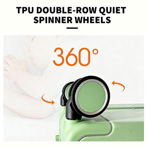 Valise PC à ouverture frontale avec cadre en aluminium, design moderne, roues pivotantes, serrure à combinaison, roulement fluide - Product Image 6