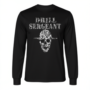 T-shirt à manches longues Drill Sergeant, motif camouflage militaire, style militaire - Product Image 2