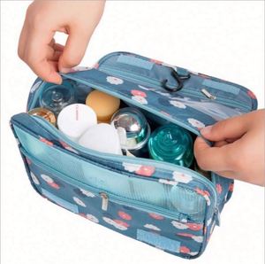 Womens <b>Blue</b> Small Clear Travel <b>Roll</b> up Toiletry Insulated Hanger Makeup Brush Belt Pouch Bag - Product Image 5
