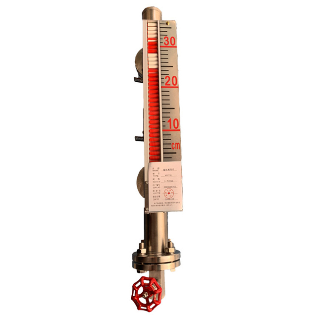 Explosion-proof Industrial Magnetic Flap Level Gauge Sensor 1m 2m 3m Glass Tube Water Oil Tank Level Meter 10mm Accuracy 1