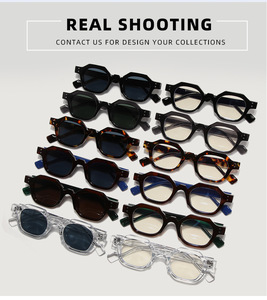 แว่นกันแดดทรงเหลี่ยมกรอบเล็กสไตล์วินเทจ แฟชั่นระดับไฮเอนด์ รับทำโลโก้ ป้องกันรังสียูวี 400 น้ำหนักเบา - Product Image 3