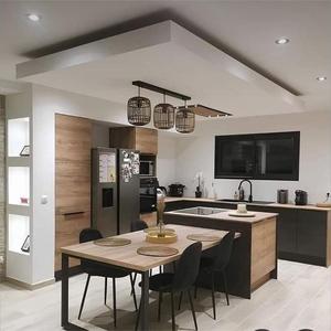 Mobili per la casa moderna integrata estensibile durevole cucina in <span class=keywords><strong>legno</strong></span> bancone bancone isole <span class=keywords><strong>tavolo</strong></span> con armadio di stoccaggio - Product Image 3