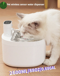 Fontaine à eau pour chat automatique OEM personnalisée 2,6 L, distributeur d'eau pour animaux de compagnie, bol électronique pour chiens et chats - Product Image 5