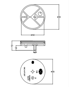 Hổ phách phản xạ đường kính 55 phổ quát xe máy <span class=keywords><strong>scooter</strong></span> thông tư phản xạ an toàn phản xạ xe máy truy cập e-mark chứng nhận - Product Image 5