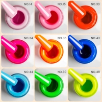 Kit de vernis à ongles néon de haute qualité, couleurs vives longue durée, gel UV fluorescent, SANS HEMA, pour usage professionnel en salon ou DIY, marque privée