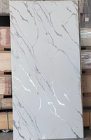 Revêtement PVC effet marbre brillant de luxe, imperméable, sans formaldéhyde, écologique, ignifuge et anti-insectes, avec revêtement UV