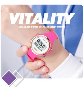 Reloj Deportivo Digital para Mujer SKMEI 1720 Rosa con Logotipo Personalizado, Resistente al Agua 5ATM - Product Image 3