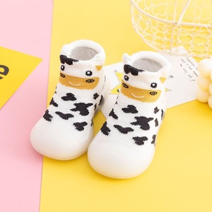 Chaussette <span class=keywords><strong>tricot</strong></span>ée douce et respirante <span class=keywords><strong>pour</strong></span> bébé, chaussons chauds d'hiver <span class=keywords><strong>pour</strong></span> intérieur et extérieur avec cheville haute antidérapante, vente en gros - Product Image 4