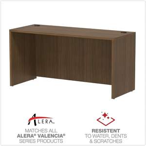 Meuble de rangement moderne en noyer de la série Alera Valencia, 59,13 l x 23,63 prof x 29,5 h, organiseur de bureau et de tiroirs élégant - Product Image 3