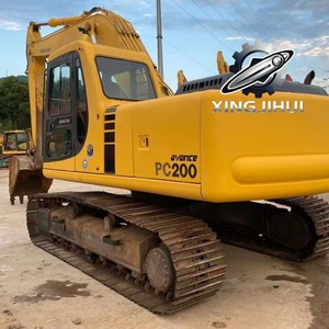 Excavatrice d'occasion Komatsu 200-6, marque japonaise d'origine, 20 tonnes, sur chenilles en caoutchouc, grande taille, modèle 2021, godet de 1,0 m - Product Image 2