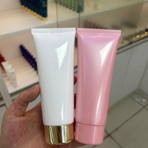 บรรจุภัณฑ์ครีมบำรุงผิวหน้าสีชมพูแบบหลอดบีบเนื้อนุ่ม ขนาด 30 มล. 50 มล. 100 มล. 200 มล. สำหรับใส่ครีมล้างหน้าหรือครีมทามือ - Product Image 2