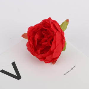 Ramo de peonías de seda para decoración del hogar, accesorios para fiesta de boda, álbum de recortes, plantas falsas, pompones, rosas artificiales, 1 unidad - Product Image 5