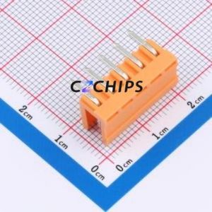 MXHT396R-3.96-05P-OE01-Cu-A Plug-in Terminal Block Bent Lead Through Hole,P=3.96mm Board-to-Board / Socket - Open 1x5P 3.96mm - Product Image 2