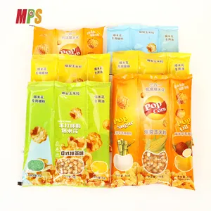 Sachets de sucre à l'huile et à l'assaisonnement 3 en 1, tout-en-un, collation de Popcorn, Caramel, lait, chocolat, Popcorn