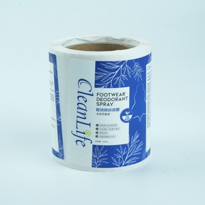 Vinyl Sticker In Ấn Dính Nhãn Tùy Chỉnh Cuộn Nhãn Dán Nhà Máy Vòng Tròn Logo Mực Máy Bay Phản Lực Nhãn Vàng Trong Suốt Lá - Product Image 1