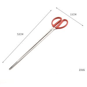 Pince à <span class=keywords><strong>crabe</strong></span> et pince à locher en métal courbée de 38cm pour servir les fruits de mer dans la cuisine - Product Image 3