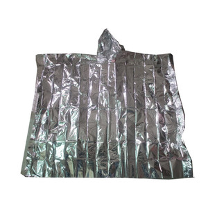 Poncho d'urgence 50x80 pouces, imperméable, équipement de survie en plein air - Product Image 2