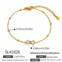 Bracelet empilable en acier inoxydable plaqué or 18 carats SUMMLY, design créatif tendance, zircon, ensemble flexible et polyvalent