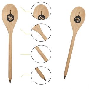 Bolígrafo Novedoso con Forma de Cuchara, de Madera, para Premios Estudiantiles, Eventos de Team Building y Rellenos de Bolsas de Regalo - Product Image 2