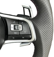 Setir Mobil Serat Karbon Forged untuk Volkswagen Golf 7 GTI GTD GTE 2015-2016 Gaya Sport