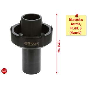 KS TOOLS Llave de tuerca ranurada de 3/4 "Con 6 pines para Mercedes, 105-125mm - Product Image 2