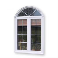 Parrilla de ventana moderna simple diseña ventanas abatibles de PVC y diseño de rejilla de ventana francesa
