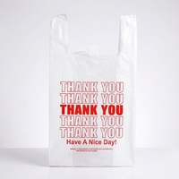 Sacs en plastique HDPE pour t-shirts avec impression de logo personnalisé pour les petites entreprises, sacs de shopping pour l'emballage de produits, vente au détail