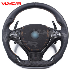 Volante de fibra de carbono brillante personalizado privado para <span class=keywords><strong>BMW</strong></span> <span class=keywords><strong>X5</strong></span> X6 E70 E71/cambio de paletas - Product Image 1
