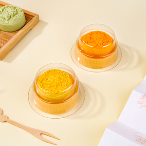 Cajas de plástico Mooncake Cajas de embalaje de alimentos Almacenamiento de alimentos Suministro de fábrica Bandejas redondas para <span class=keywords><strong>pasteles</strong></span> de Luna Paquete de mooncake Caja Contenedor - Product Image 4
