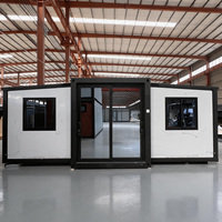 Casa Contenedor Prefabricada Plegable Personalizada de 700 mm, 10 pies, 40 pies, Casa Contenedor Prefabricada Modular con Baño