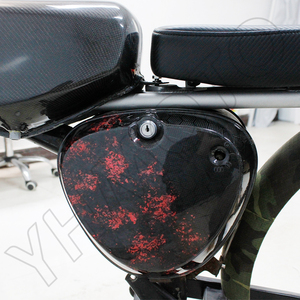 Pour Pièces de Moto Simson S50 S51 – Cache Latéral Carré en Fibre de Carbone Nid d'Abeille 100% – Protection de Réservoir et Batterie - Product Image 3