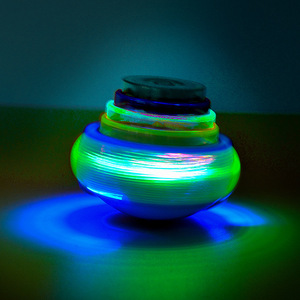 Jouet Gyroscope Lumineux en Bambou Libellule Soucoupe Volante Jouet <span class=keywords><strong>Toupie</strong></span> <span class=keywords><strong>Lanceur</strong></span> de Catapulte pour Enfants - Product Image 5