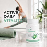 Capsules NAD+ Formule de vitalité cellulaire Énergie et soutien à l'âge sain Complément alimentaire 60 unités