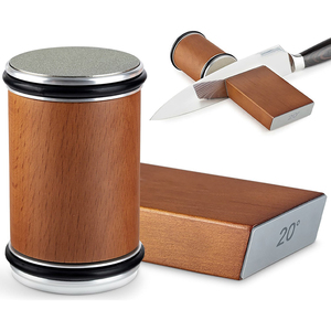 Affilacoltelli Rotante con Base Magnetica, Kit <span class=keywords><strong>Professionale</strong></span> in Acciaio Inossidabile per Affilatura Utensili da Cucina - Product Image 1