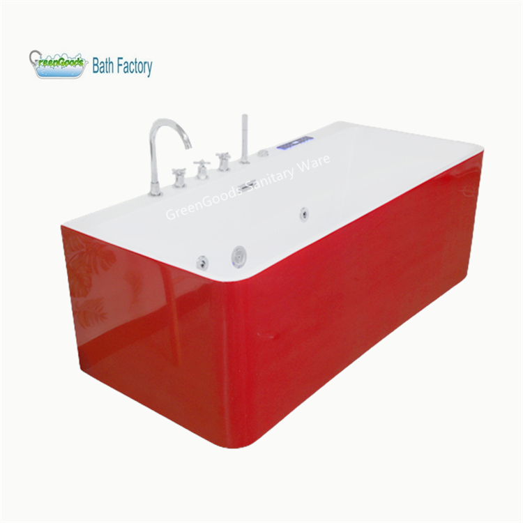 Baignoire bain à Jet d'hydrothérapie, Spa d'intérieur, pour deux personnes, avec lampe chromatique