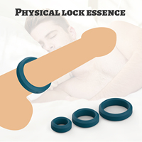 Ylove Anneaux péniens en silicone souple, lot de 3 tailles pour homme, plaisir sexuel prolongé pour couple
