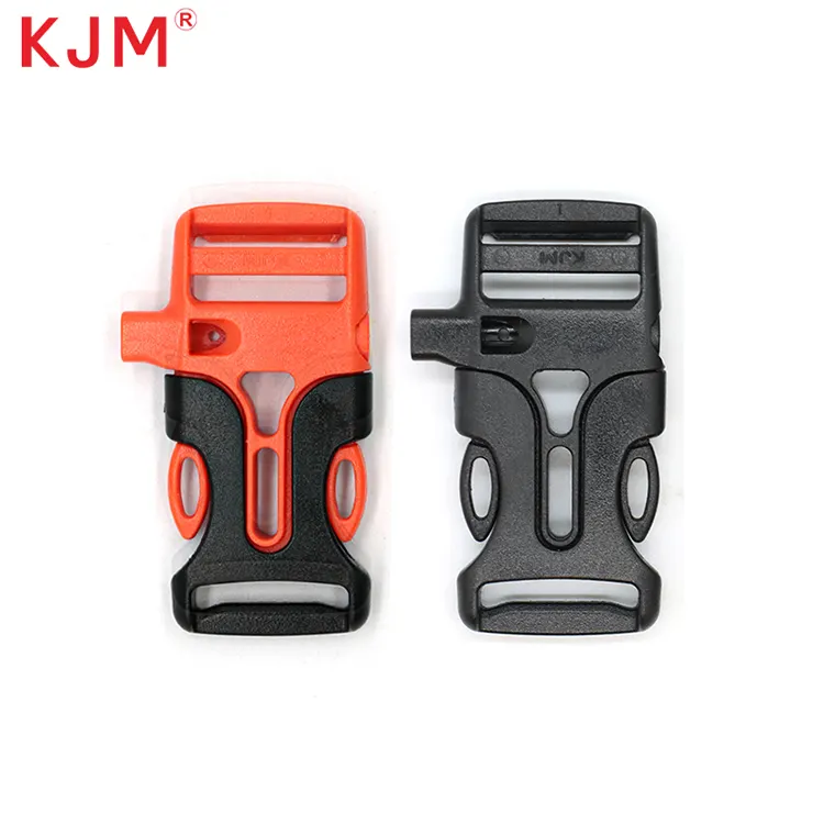 OEM Plastic Adjustable Side Release Whistle Buckle with Whistle