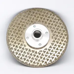 Electroplated Diamond Saw Blade Galvanized Diamond Cutting And Grinding Disc Both Sides For Marble Granite Ceramic Tile