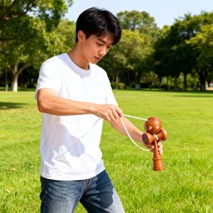 โรมาเนีย ผู้ผลิตมืออาชีพจากจีน ขายส่ง ลูกบอลเคนดามะไม้แบบดั้งเดิมของญี่ปุ่น สีไม้แบบกำหนดเอง โทนสีเดียว - Product Image 3