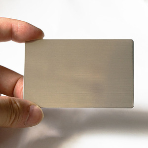 Tarjetas de Visita de Acero Inoxidable, Placas de Identificación Metálicas Grabadas con Láser de Doble Cara, Tarjetas <span class=keywords><strong>VIP</strong></span> en Blanco de Lámina de Acero de 0.5 mm de Grosor - Product Image 6
