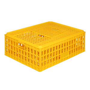 Cages de transport de volaille en plastique de haute qualité boîte de roulement de poulet de poulet caisse en plastique pour poulet d'oie de canard