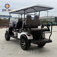 Voiturette de golf Club Car 6 places la plus vendue, modèle à quatre roues adapté aux routes urbaines