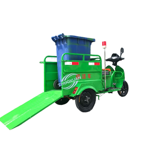 Camion à ordures électrique à trois roues, 240L, carrosserie ouverte, moteur 48V 580W, certifié CE, pour le nettoyage communautaire - Product Image 5