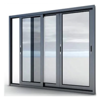 Fenêtre Coulissante en Aluminium Insonorisée Grande avec Cadre en Bois Philippines, Fenêtre en Verre Coulissante en Aluminium pour Maisons