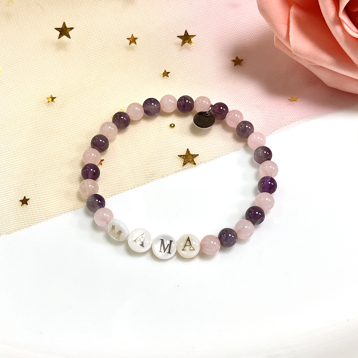 Rose Quartz+Amethyst-Multi