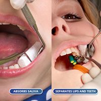 Usine directe taille personnalisable multi-usages hygiène buccale dentaire orale hémostase gingivale rouleau de coton Absorption d'eau orale